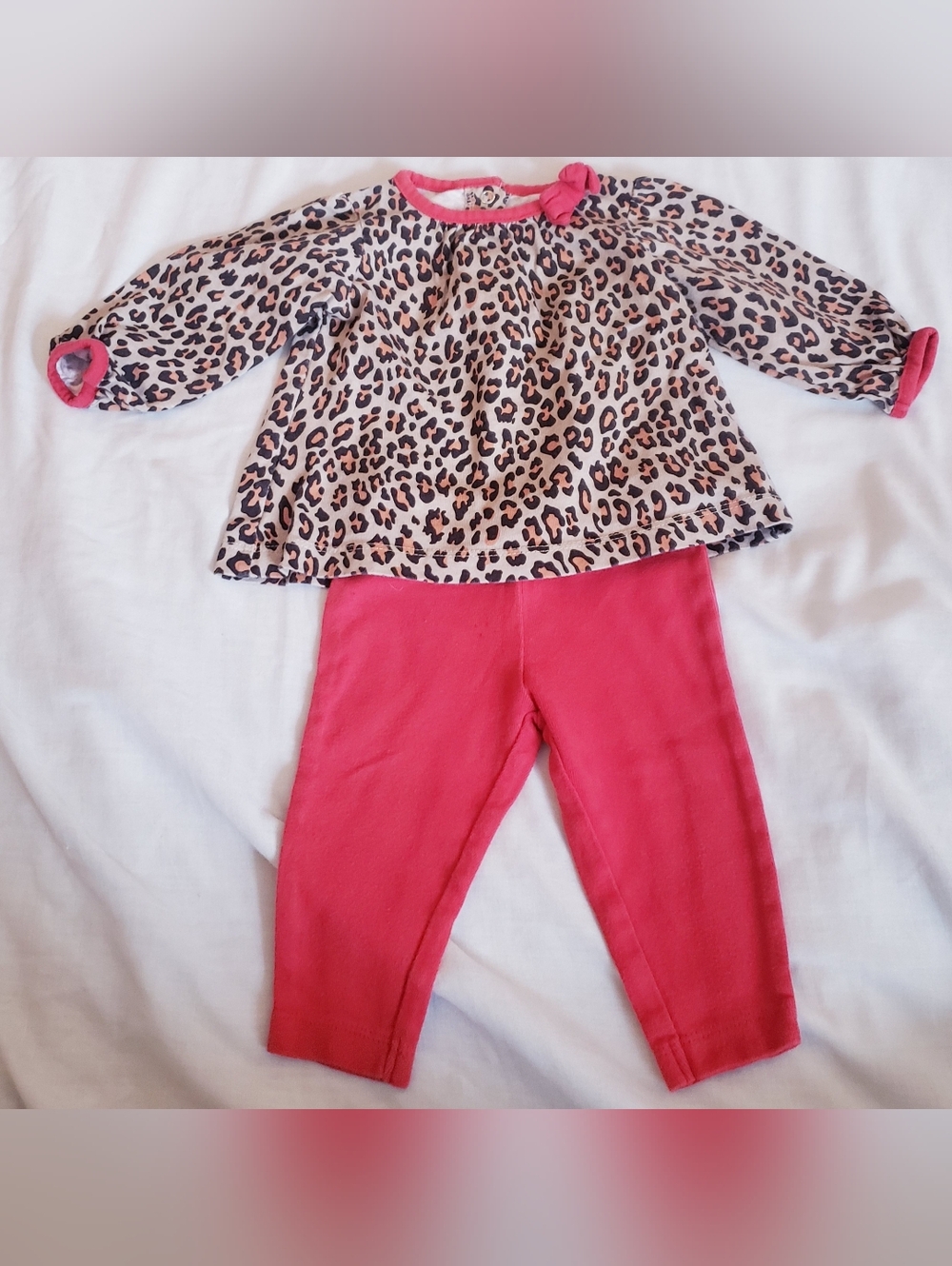 6 Month Girls Leopard Print Outfit